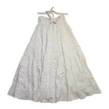NWT DISSH Verdes Maxi in Natural Linen Peekaboo Halter Dress US 12 / AU 16 - £94.84 GBP