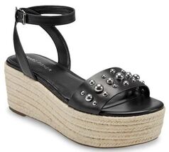 Marc Fisher Joyce Size 5.5 M Women&#39;s Espadrille Strappy Platform Sandals... - $37.18 CAD
