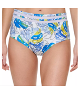 TOMMY HILFIGER Bikini Swim Bottoms Blue and White Print Size Large $58 -... - £14.13 GBP