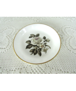 ROYAL WORCESTER FINE BONE CHINA PIN DISH ENGLAND 4.5&quot; WHITE &amp; FLORAL - $9.34 CAD