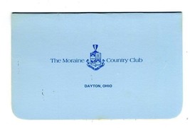 The Moraine Country Club Golf Score Card 1970&#39;s Dayton Ohio  - £13.99 GBP