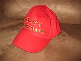 Christmas Happy Holidays Hat Brand New Sugar Loaf Hat Red - £3.15 GBP