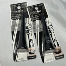 (2) Maybelline 500 Black Eyestudio Master Duo Liquid eye Liner  COMBINESHIP - £5.02 GBP