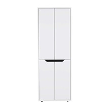 Multistorage Kitchen Pantry Hepler, Kitchen, White / Black - $358.99