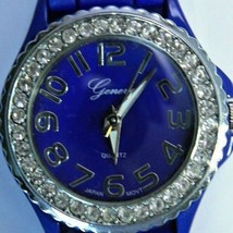GENEVA 383 Quartz Crystal Bezel Women&#39;s Wristwatch - £11.03 GBP