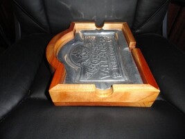 Oscar Valladares Tobacco & Co Pewter Ashtray. 11.5" L x 8.75" W x 1.75" H image 5