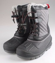 Cat &amp; Jack Kids Grey Emory Boys Winter Boots with Thermolite Insulation NEW - £15.80 GBP
