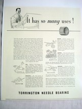 1941 Ad Torrington Needle Bearing, Torrington, Ct. - $8.99