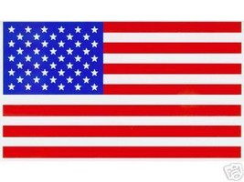 American Flags - Two Highest Quality Vinyl Decals - A Pair - 2 1/4&quot; X 4&quot; - £3.41 GBP