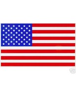 AMERICAN FLAGS -  TWO Highest Quality Vinyl Decals - A PAIR - 2 1/4" x 4" - $4.21