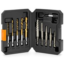 THINKWORK Easy Out Screw Extractor Set, Broken Bolt Extractor Kit,, 11 Pieces - £11.70 GBP