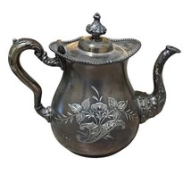 Antique Wallace Bros 73 Quadruple Silver Plated Teapot - $52.99