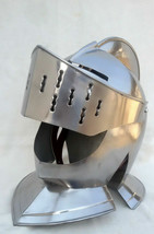 European Closed Helmet Medieval Knight Helm Fancy Armour Costume Dress Auction - £209.32 GBP