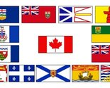 NOV Canada Canadian Provinces Provincial Wholesale Lot 3x5 Polyester Fla... - £41.41 GBP