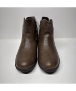 Luoika Casual Brown Boots Women Size 10 Extra Wide - £11.87 GBP