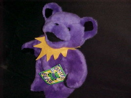 12&quot; Purple Jointed Grateful Dead Plush Bear With Tags 1990 Liquid Blue   - £77.85 GBP