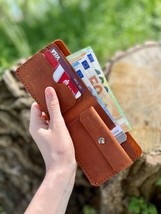 Personalized Wallet. Engraved Leather Wallet. Custom Slim Bifold Minimalist Wall - £35.38 GBP