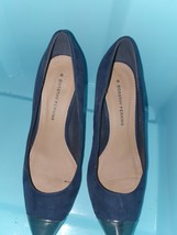 Womens Shoes Dorothy Perkins Size 6 UK Blue Suede Heels - £17.67 GBP