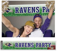 Baltimore Ravens Banner 12x65 Party Style - $855.41 MXN