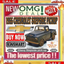 ✅??KINSMART Muddy 1955 CHEVY PICKUP TRUCK 1/32 Scale TRUCK???BUY NOW??️ - $543.66 MXN