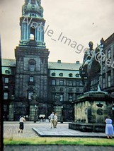 1955 Christiansborg Palace Christian IX Copenhagen Red-Border Kodachrome Slide - £3.82 GBP