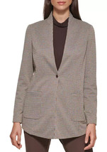 Tommy Hilfiger Soft Suit Jacket Blazer Womens 12 Houndstooth NEW with Ta... - $36.10