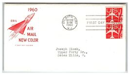 Scott #C55 1960 Air Mail New Color Jet Plane First Day Cover FDC - $8.09