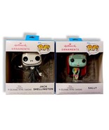 Hallmark Funko Pop 2022 Ornament Sally &amp; Jack Skellington Set Nightmare  - $375.38 MXN