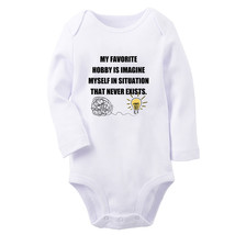 My Favorite Hobby Is Imagine Myself In Situation Funny Romper Baby Bodysuits - £8.88 GBP