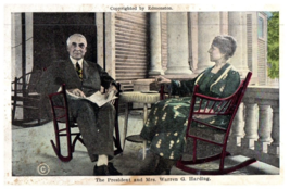 The President and Mrs Warren G Harding Blooming Grove Ohio Postcard - £7.10 GBP