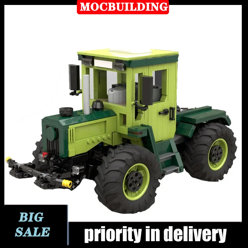 MOC City Tractor Model Building Block Assembly Electric Technology Transport - £131.26 GBP+
