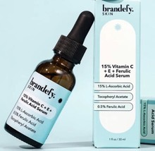 Brandefy Vitamin C E Ferulic Acid Serum Skin Face Anti Aging Wrinkles Da... - £16.48 GBP