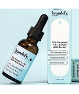 Brandefy Vitamin C E Ferulic Acid Serum Skin Face Anti Aging Wrinkles Da... - £16.46 GBP