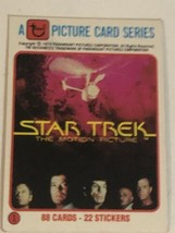 Star Trek 1979 Trading Card #1 William Shatner Leonard Nimoy Deforest Kelley - £1.57 GBP