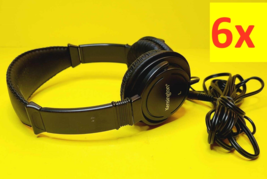 LOT OF 6X CORDED KENSINGTON 33137 HEADSET ON-EAR PORTABLE HI-FI HEADPHON... - $44.15