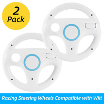 White 2024 Mario steering wheel is suitable for Wii racing game (2 combinations) - £15.71 GBP