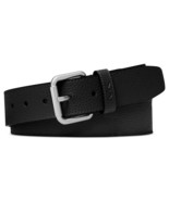 Michael Kors Men&#39;s Faux Leather Casual Jean Mk Logo Belt - Black-36 - $54.80 CAD