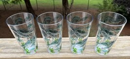 4 Sigrid Olsen Acrylic Water Glasses Tumblers Sea Life Fish Turtles Shells New - £31.95 GBP