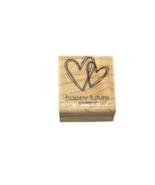 Stampin Up Happy Future Heart Wood Mounted Rubber Stamp Wedding Card Making - £3.99 GBP