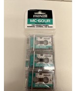 Maxell New MC-60UR Normal position Microcassette 3-Pack 60min -R Sealed - $9.85