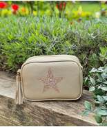 Gold Cross Body Handbag with Gold Star - $70.06 CAD