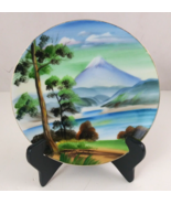 Vintage P. Hurata Hand Painted Mountain Scene Signed Decorative 7&quot; Plate - $184.53 MXN