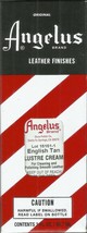 English Tan Lustre Cream Cleaner Polish Restore Leather Shoe Boot Luster Angelus - £28.57 GBP