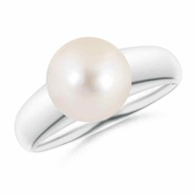 ANGARA Solitaire Freshwater Pearl Dome Ring for Women, Girls in 14K Solid Gold - £452.51 GBP