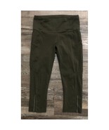 Lululemon Size 6 Dark Green Crop Athletic Leggings - $26.92