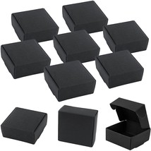 20/50PCS Folding Square Kraft Gift Box Black White Brown Handmade Boxes for Jewe - £53.02 GBP