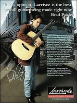 Brad Paisley 2001 Larrivee Acoustic Guitar ad 8 x 11 advertisement print - $4.01