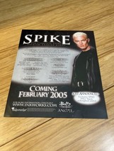 Inkworks 2005 Spike the Complete Story Trading Card Promotional Poster KG JD - £11.67 GBP
