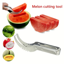 Watermelon Cube Cutter 1pc Stainless Steel - Quickly Safe Watermelon Knife - £7.95 GBP