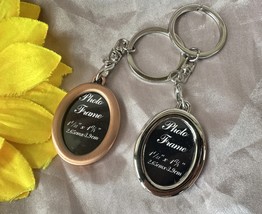 Ellipse Key Ring,Photo Key Chain,Friendly Key Rings,Birthday Party Favors - $6.70 CAD